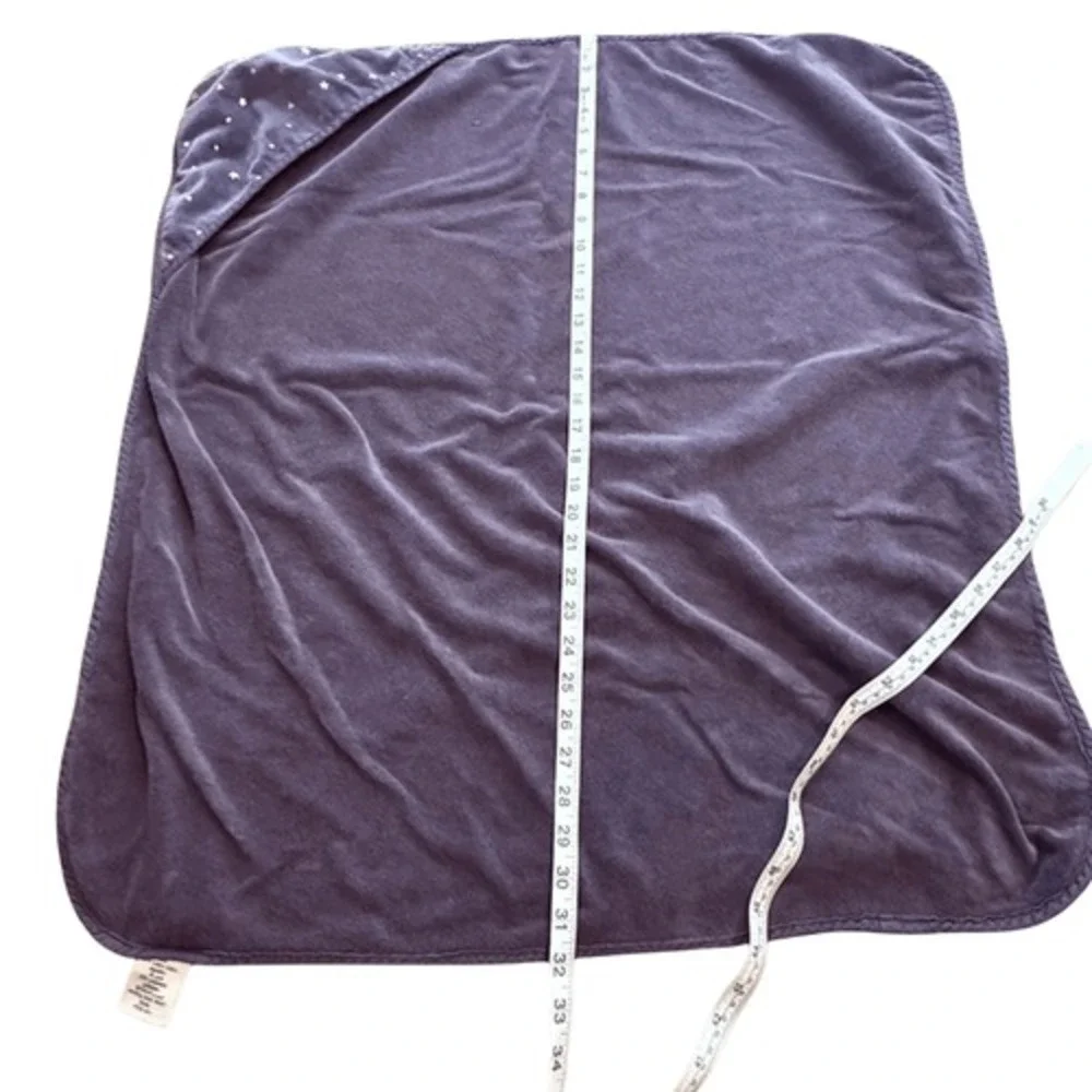 Pottery‎ Barn Kids Unisex 100% Cotton Star Print Hooded Towel Gray Size 32x28